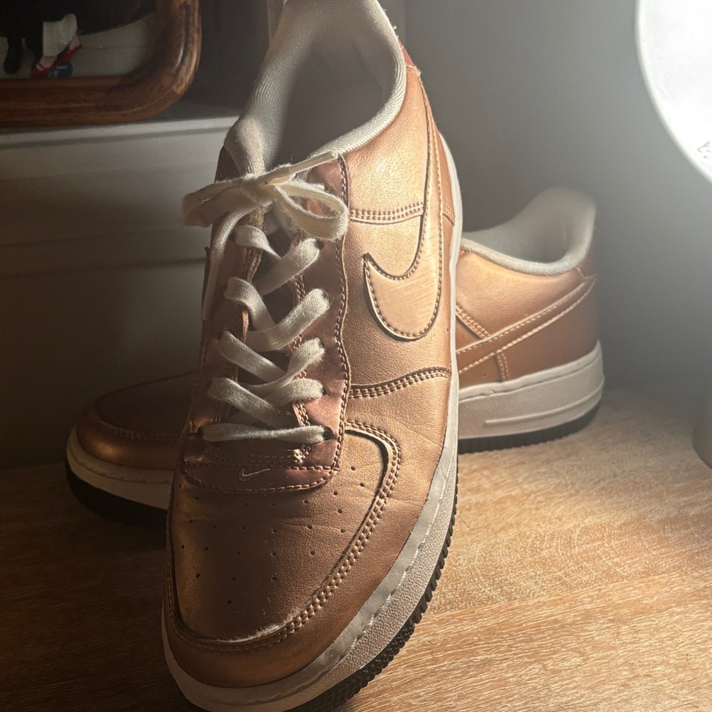 Bronze Nike Air Force Ones